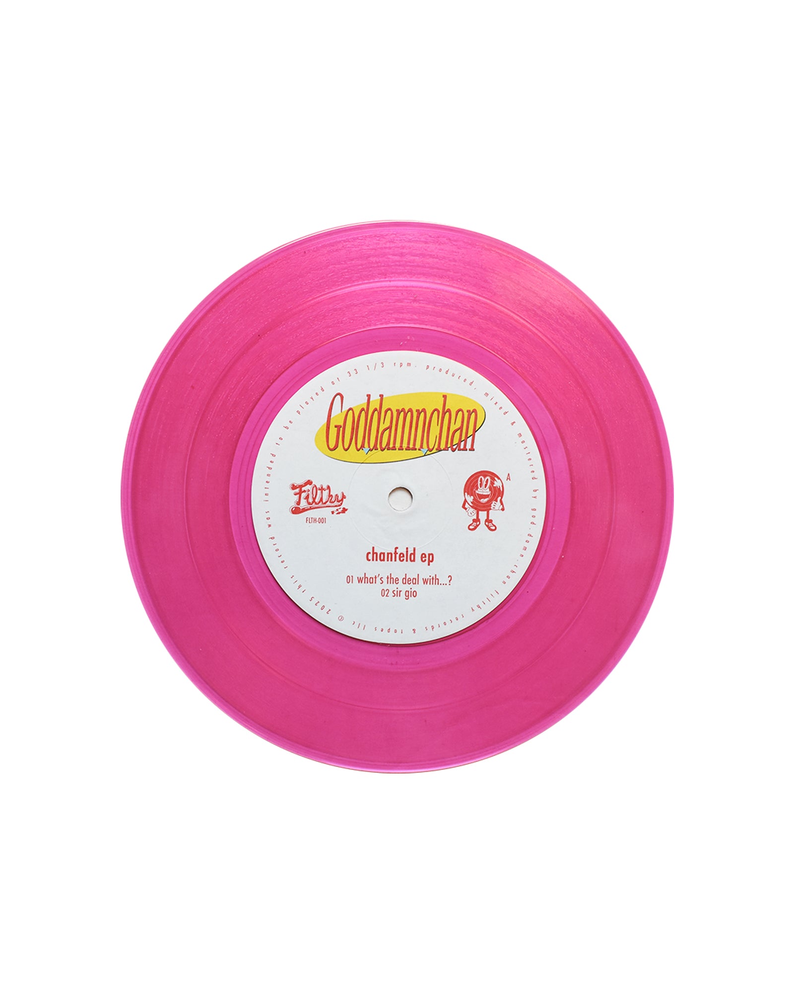 god.damn.chan - Chanfeld EP Limited Edition 7" Pink Vinyl (FLTH-001)
