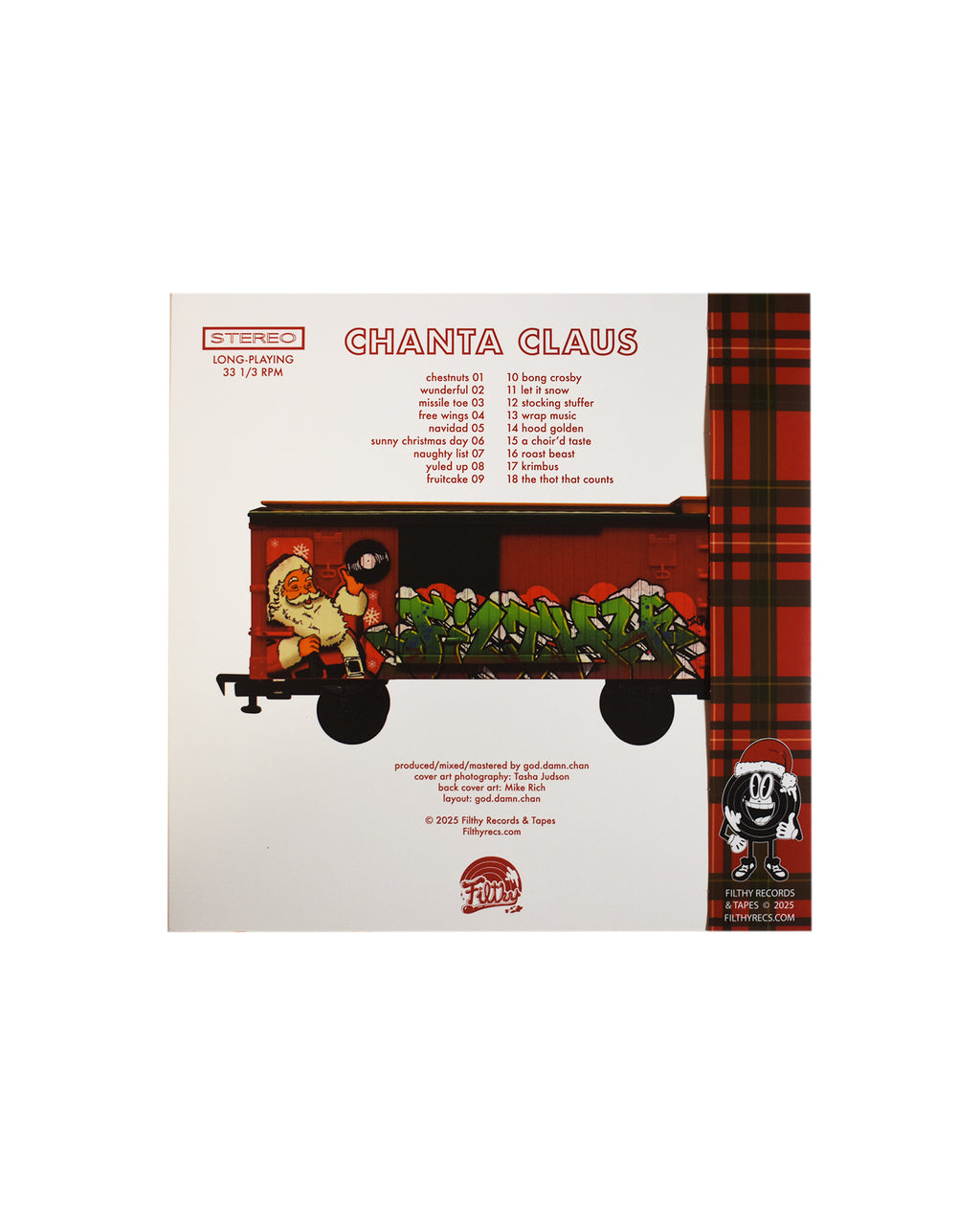 god.damn.chan - Chanta Claus Deluxe LP - Limited Edition Candy Cane Variant