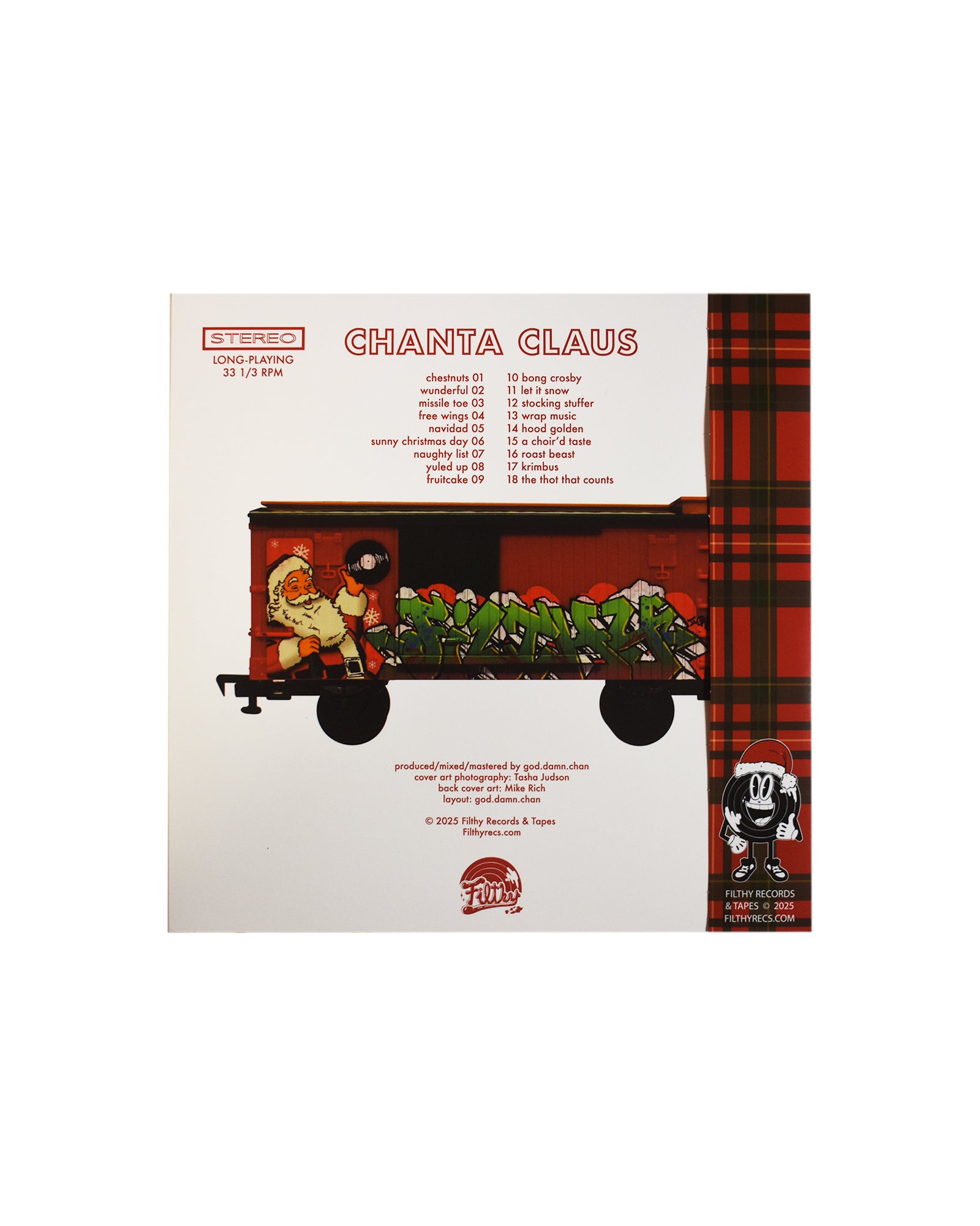 god.damn.chan - Chanta Claus Deluxe LP - Limited Edition Candy Cane Variant