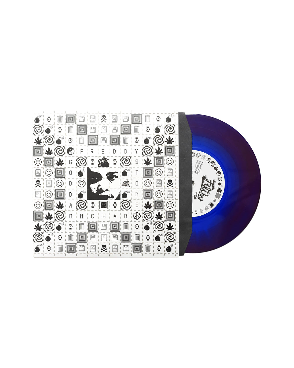 Freddy Stone & god.damn.chan - GO ASK ALICE EP - Limited Edition "Blue Pill/Red Pill" 7" Vinyl