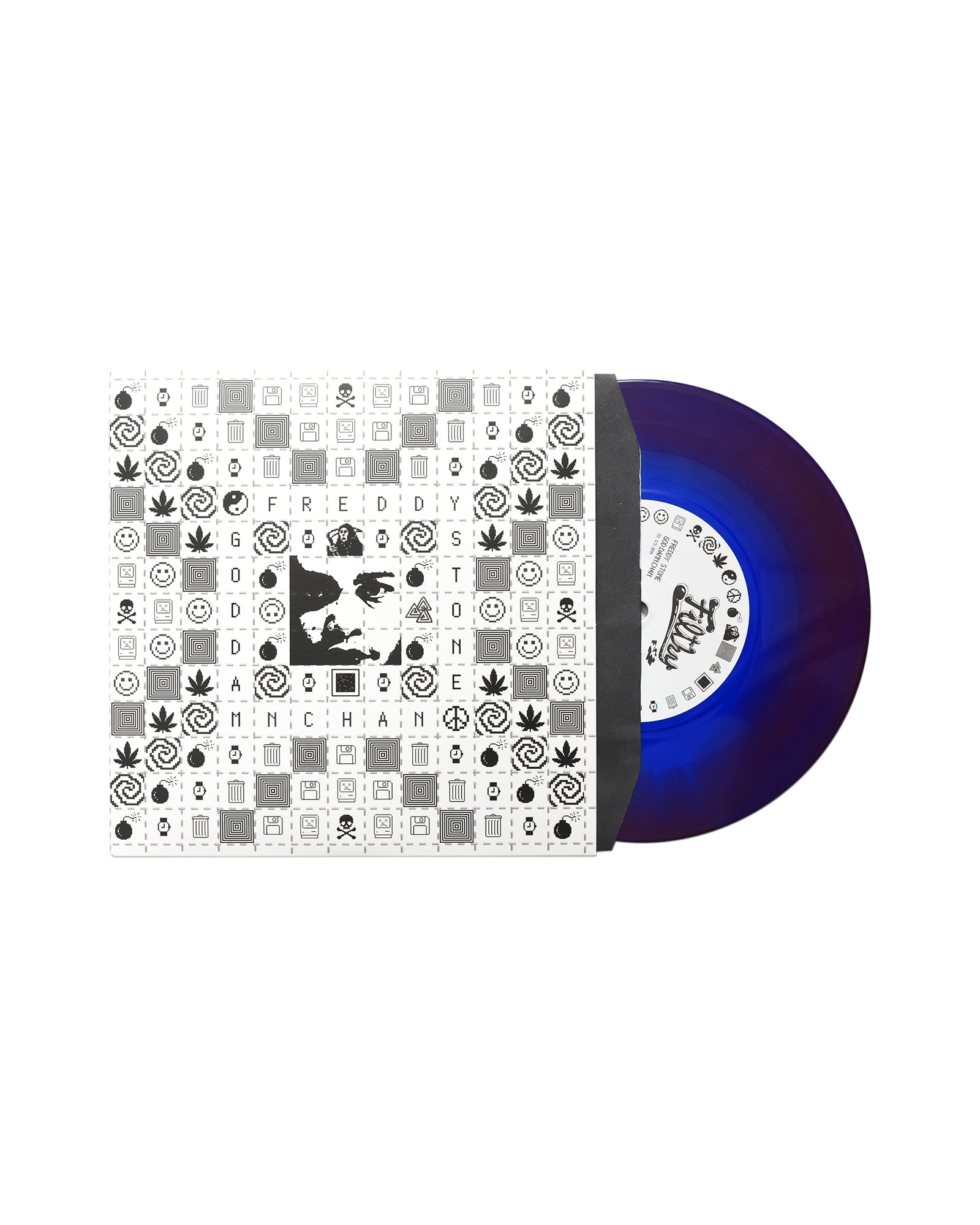 Freddy Stone & god.damn.chan - GO ASK ALICE EP - Limited Edition "Blue Pill/Red Pill" 7" Vinyl
