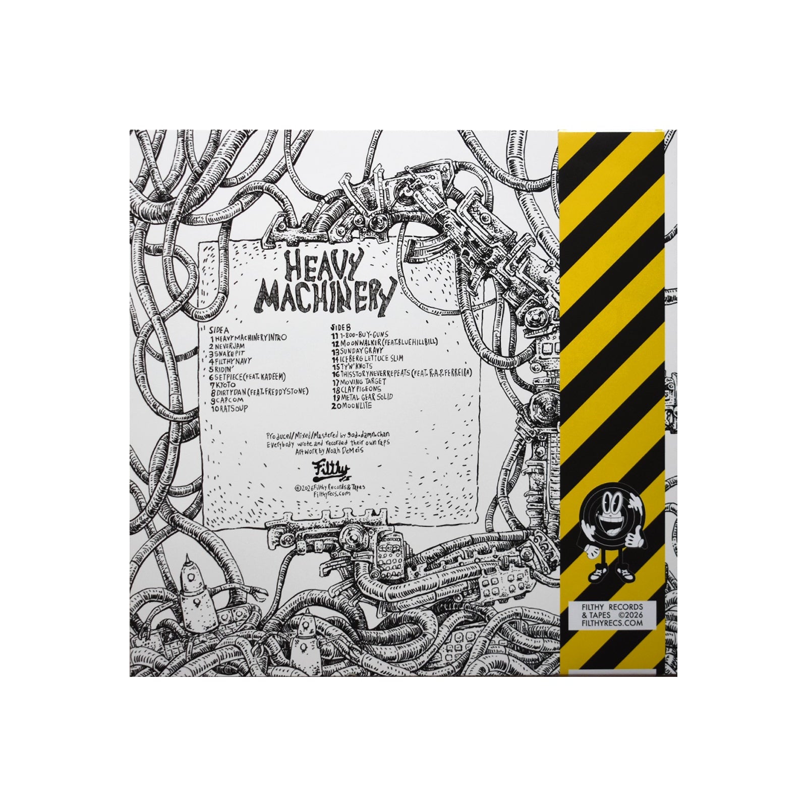 god.damn.chan - HEAVY MACHINERY (LP) - Limited Edition "Nuke" Variant (100 Copies)