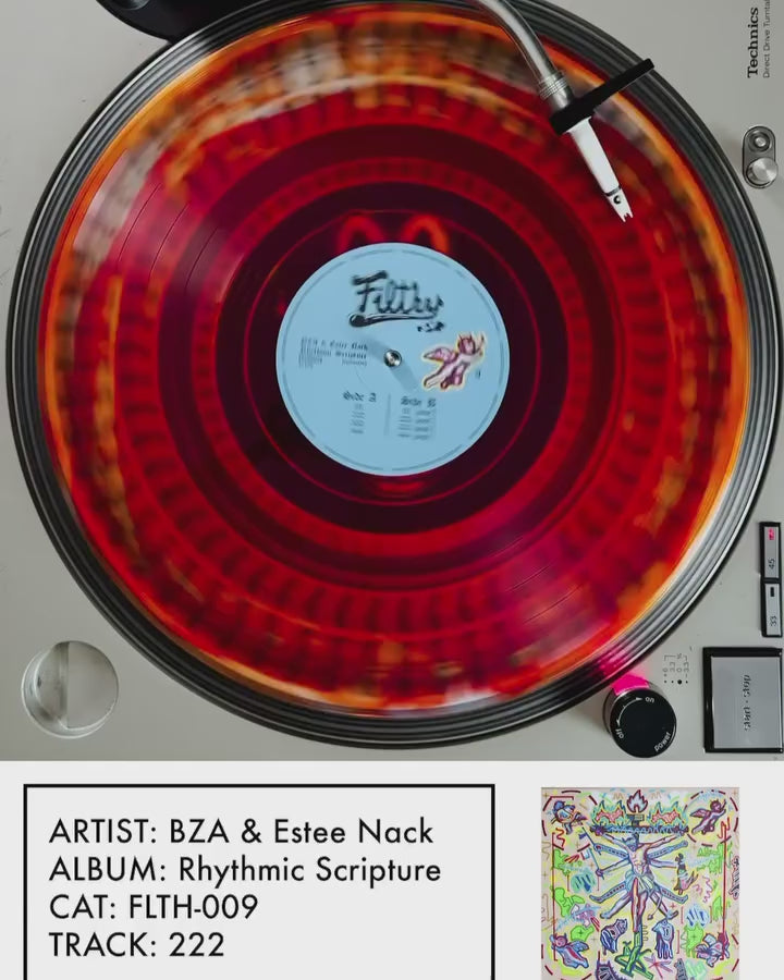 BZA & Estee Nack - Rhythmic Scripture - Limited Edition Red Cloud Variant With Obi Strip [FLTH-009]
