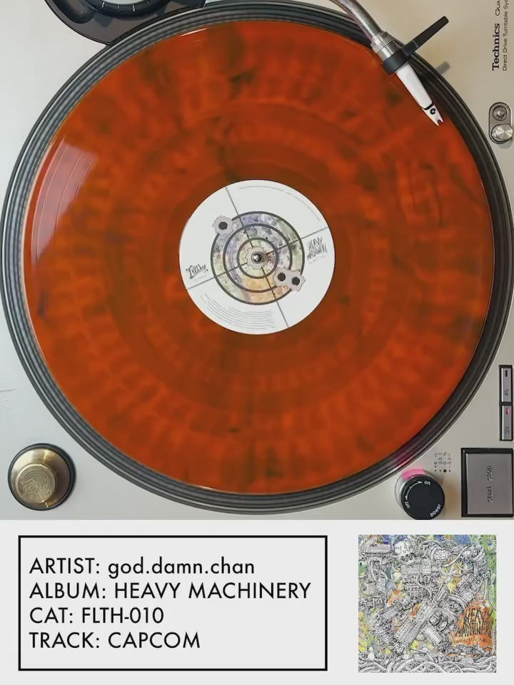 god.damn.chan - HEAVY MACHINERY (LP) - Limited Edition "Rust" Variant (200 Copies)
