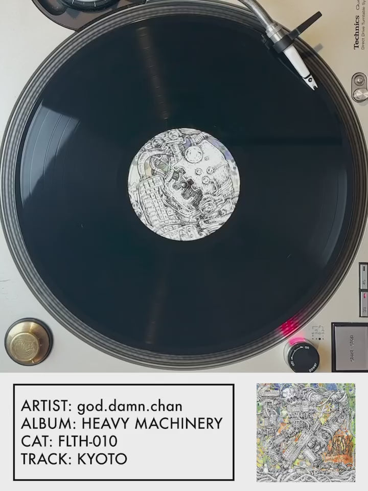 god.damn.chan - HEAVY MACHINERY (LP) - Standard Black Vinyl