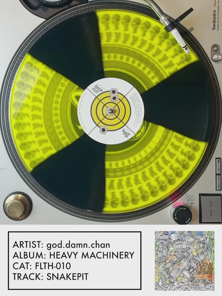 god.damn.chan - HEAVY MACHINERY (LP) - Limited Edition "Nuke" Variant (100 Copies)